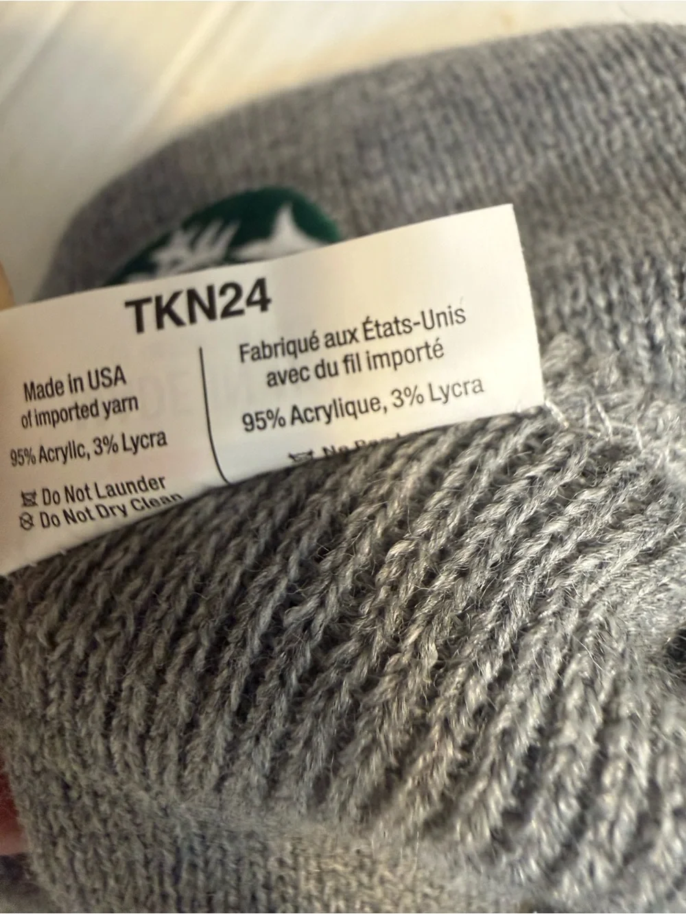 Starbucks Cap America Beanie Sz (Fits All)